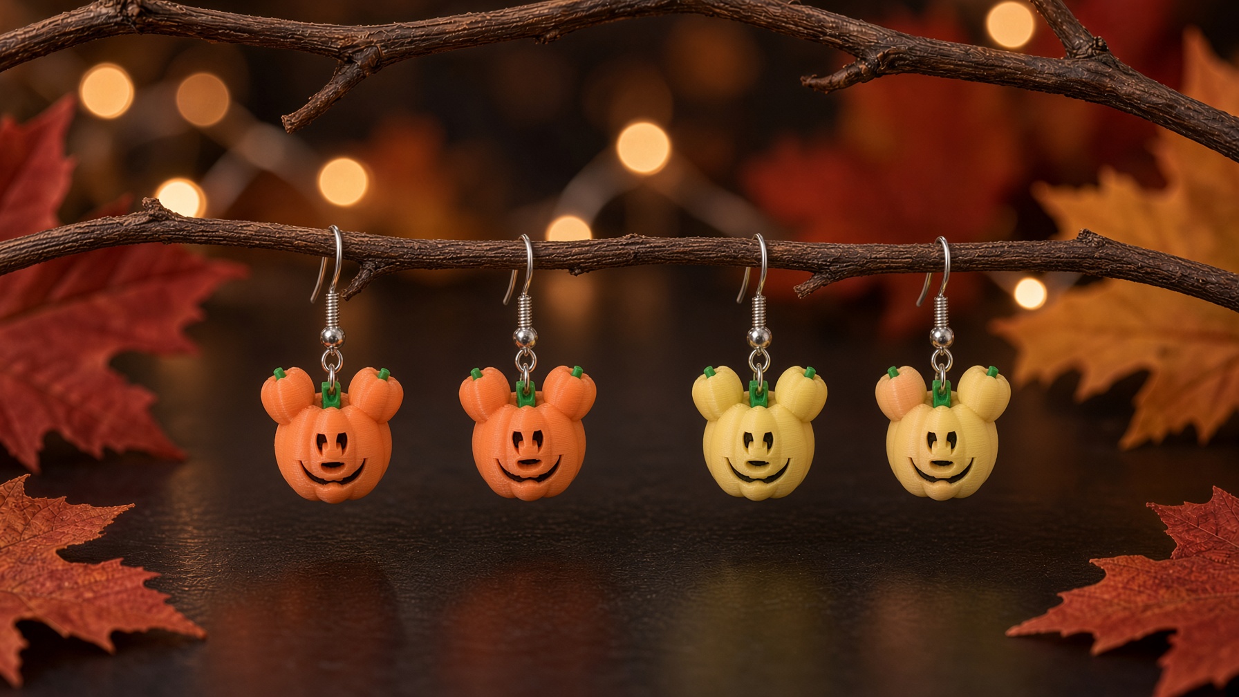 Glow in the Dark mouse pumpkins